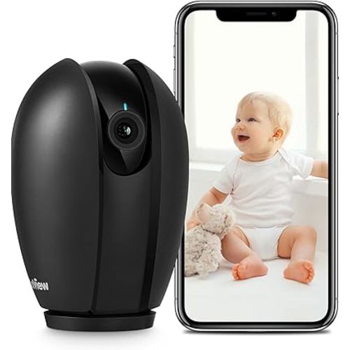 LaView Indoor Security Camera, 1080P Home Security Camera with Sound & Motion Detection, 360° Baby Monitor with Phone App, WIFI Pet Camera,2-Ways Audio, Night Vision,SD&Cloud storage, Works with Alexa