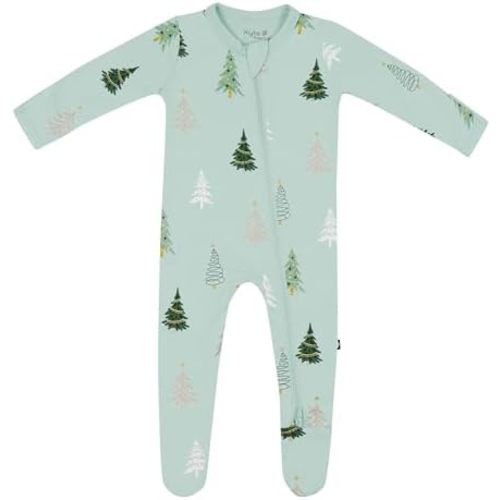 KYTE BABY Unisex Zipper Closure Footies, Rayon Made From Bamboo, 0-24 Months