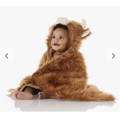 Highland Cow Baby Hooded Towels