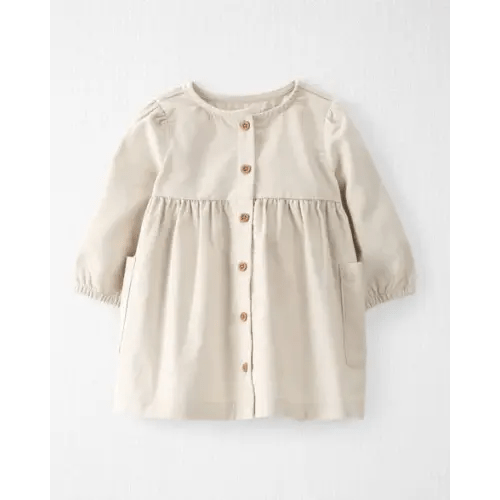 Baby Organic Cotton Corduroy Pocket Dress in Toasted Wheat - Little Planet | Carter's