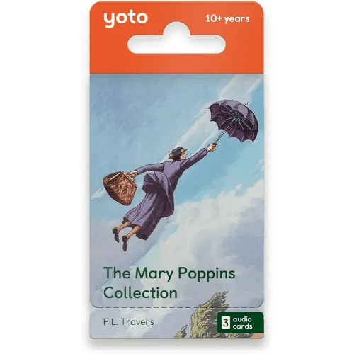 Yoto The Mary Poppins Collection by P.L. Travers – 3 Kids Audio Cards for Use with Player & Mini All-in-1 Audio Player, Screen-Free Listening with Fun Playtime Bedtime & Travel Stories, Ages 10+