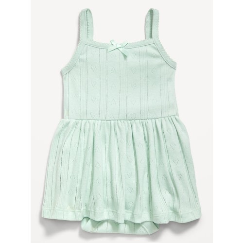 Sleeveless Pointelle Bodysuit Dress for Baby