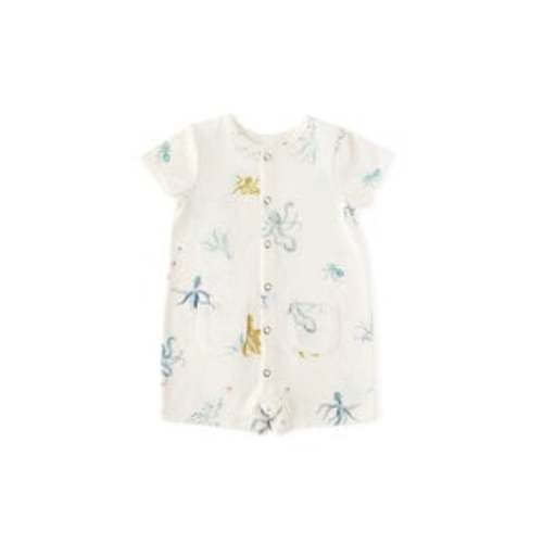 Pehr Designs Romper Short Sleeve Octopus Osasis
