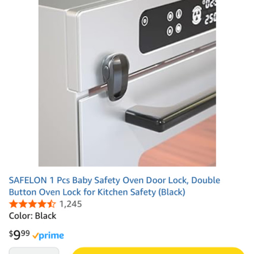 Oven door lock