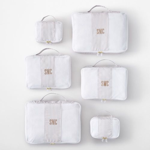 Expandable Compression Packing Cubes - Flax White