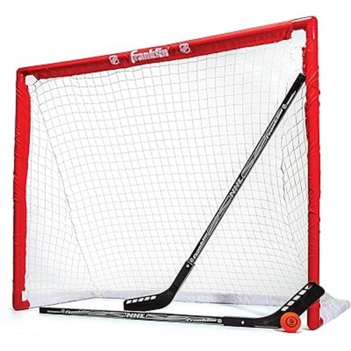 Franklin Sports Hockey Goal, Ball, and Stick Set - NHL
