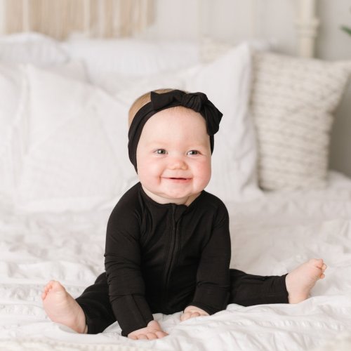 Black Bamboo Viscose Zippy