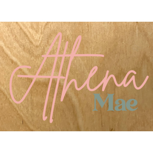 Large wood name sign, nursery name sign, boho nursery sign , above crib cut out, layered baby name sign, double baby name sign, cut out sign