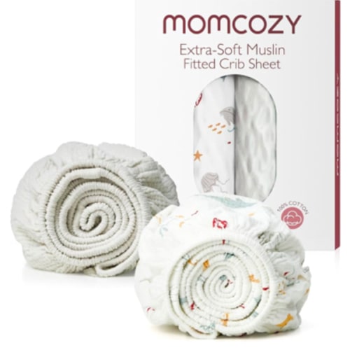 Momcozy mini crib sheets (sea world)