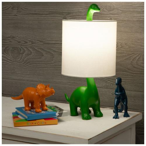 Green Long Neck Dino Lamp