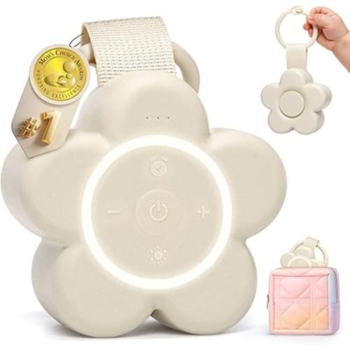2025 Mom's Choice Awards | Portable White Noise Sound Machine Baby | 25 Soothing Sounds | Rechargeable Travel Sound Machine Baby with Night Light | Newborn Essentials | Nursery, Home, Sleep Aid