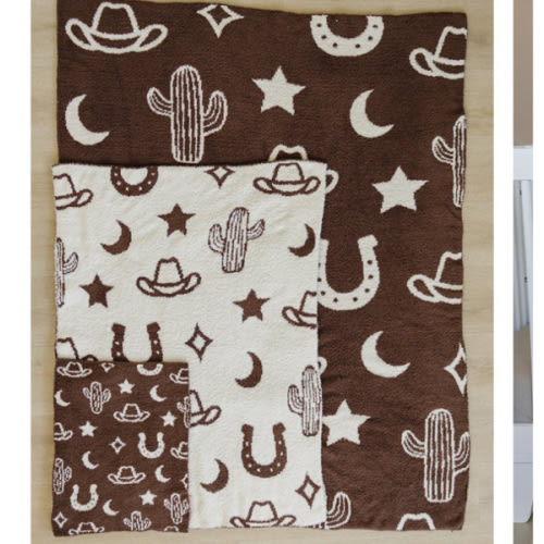 Western Plush Blanket