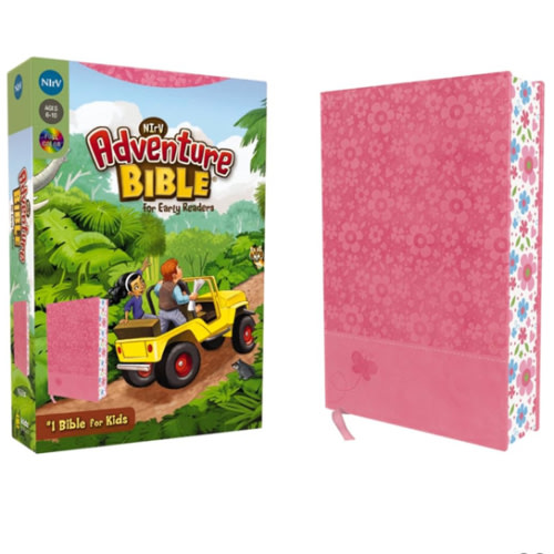 NIrV, Adventure Bible for Early Readers, Leathersoft, Pink, Full Color