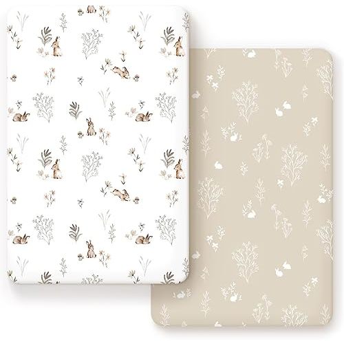 Ultra Soft Jersey Knit Fitted Pack n Play Sheets