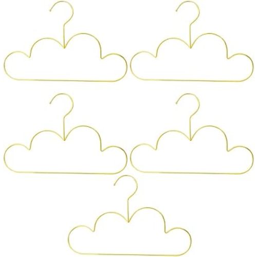 5Pcs Cloud Hangers for Kids Clothes, Shape Kids Hangers Metal Non Slip Children Clothes Coat Sweater Hangers