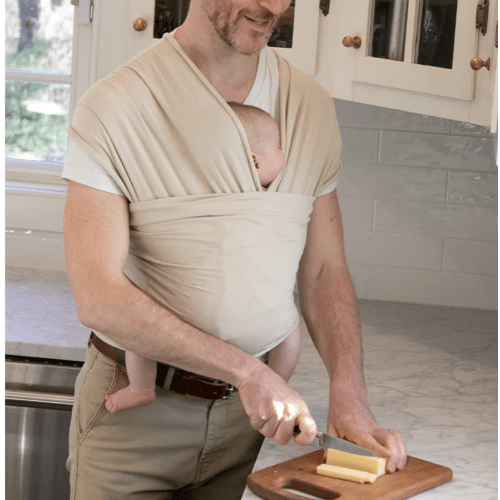 Organic Cotton Baby Wrap - oatmeal color