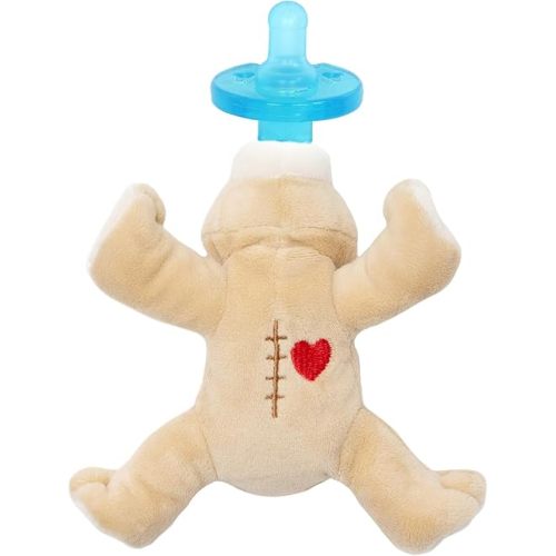 WubbaNub Infant Pacifier - Heart Warrior Bear