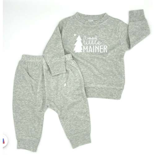 Little Mainer Baby Sweatsuit | Maine Baby Clothes | Down East Shop | Down East Shop