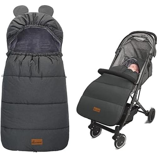 Stroller Bunting Bag for Baby, Infant Bunting Bag Winter Baby Sleeping Bag for Stroller Footmuff Waterproof, Warm Bunting Bag Toddler Sleeping Bag, Outdoor Universal Baby Bunting Bag