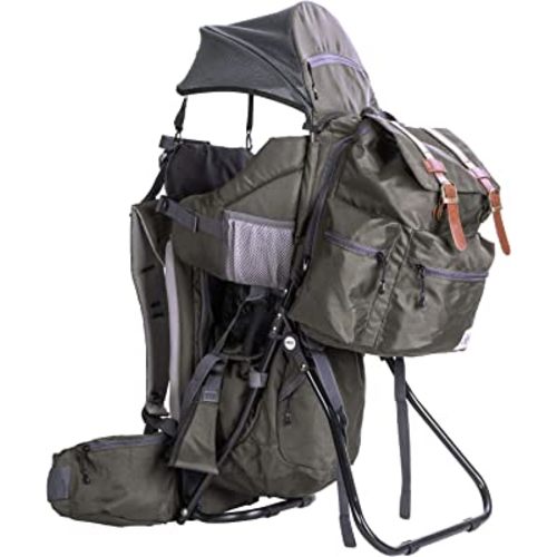 ClevrPlus Urban Explorer Child Carrier Hiking Baby Backpack, Olive Green