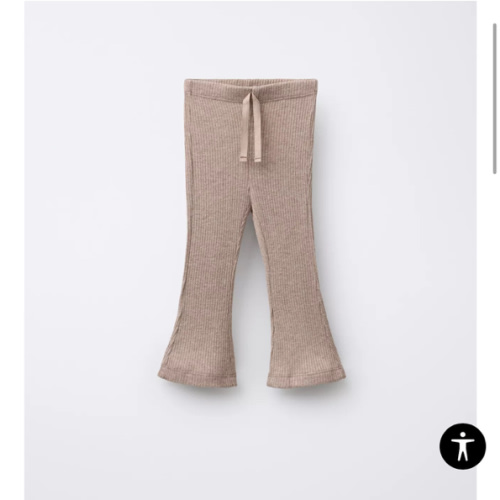 SPARKLY FLARE LEGGINGS - taupe brown | ZARA United States