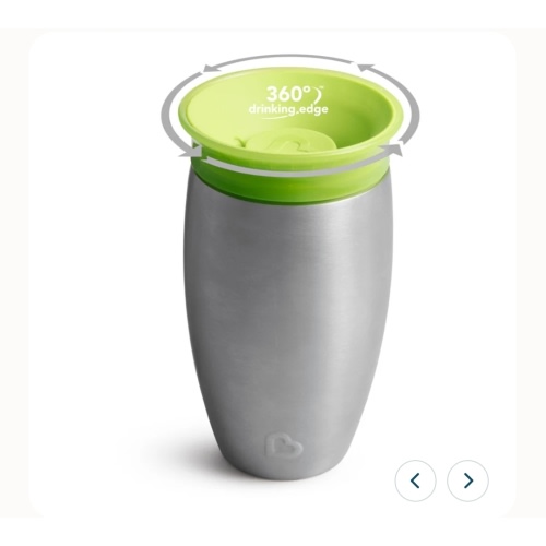 Munchkin Miracle Stainless Steel Sippy Cup - 10oz, Any Color