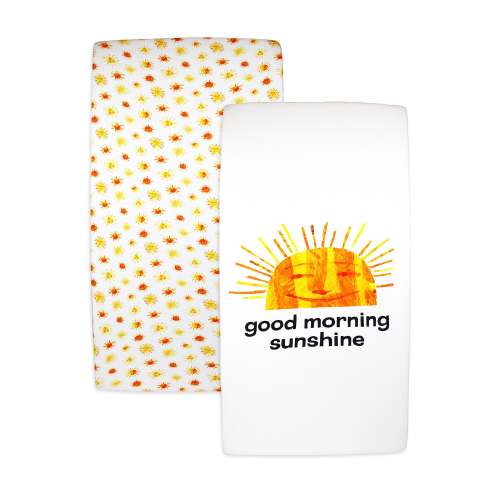 Organic Crib Sheet 2-Pack in Sunny Day (BOX SET)