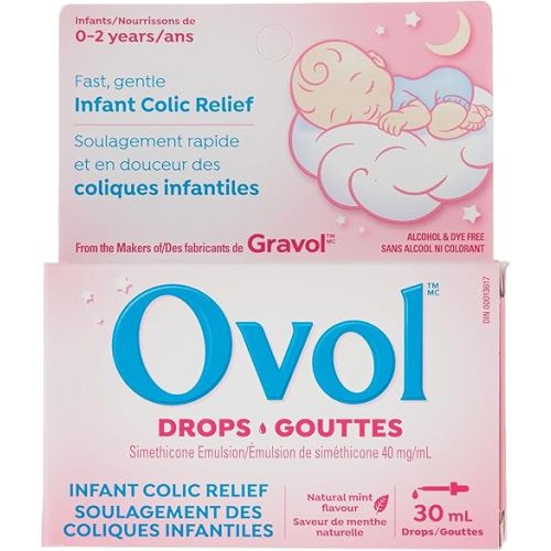 Ovol Drops - Fast, Gentle Infant Colic Relief, 30mL