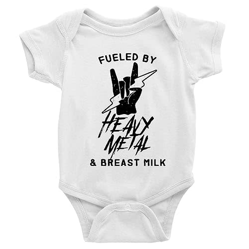 Heavy Metal & Breast Milk Baby Boy Girl Onesie Newborn Organic Bodysuit Romper