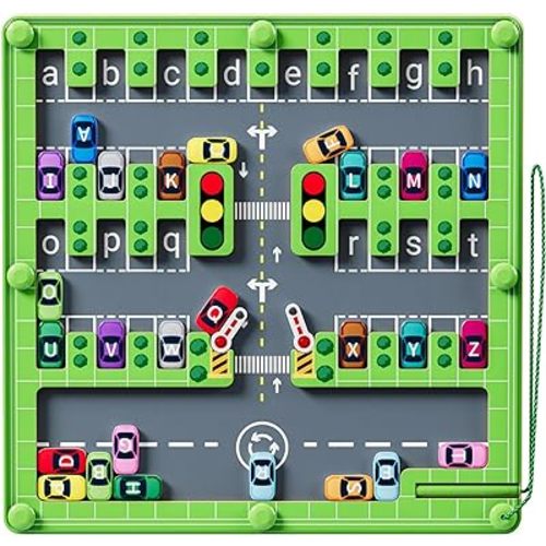 Magnetic Alphabet Maze,Montessori Toys,Alphabet Puzzle Toddler Toys for Ages 2-4,Sensory Toys Fine Motor Skills, for Kids