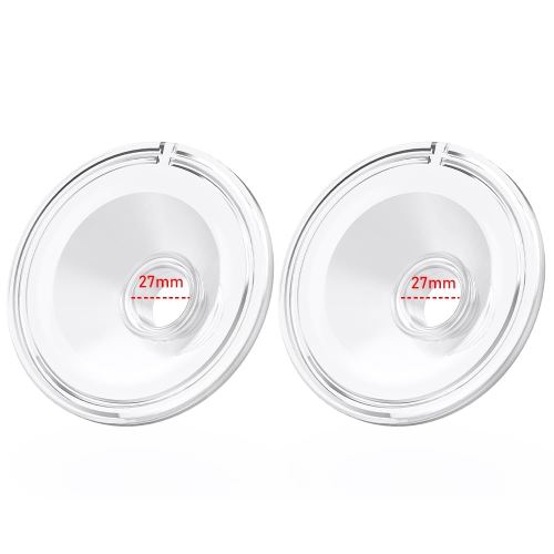 2pcs Silicone Flange 27mm Compatible with Momcozy S12 Pro/S9 Pro/S12 Breast Pump,TSRETE S12/Kmaier S12 Wearable Breast Pumps, Shield 27mm Flange Parts