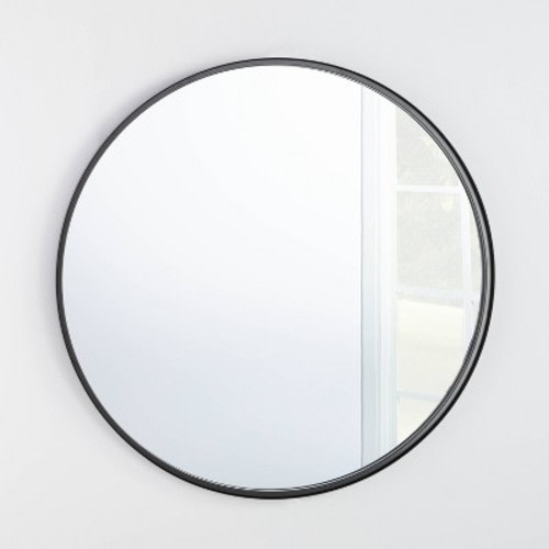 34" Round Decorative Wall Mirror - Threshold™ designed with Studio McGee, Color: Black