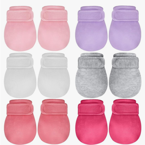 Adjustable Baby Mittens No Scratch Newborn Cotton Breathable Gloves Warm Baby Mitts for Boys Kids