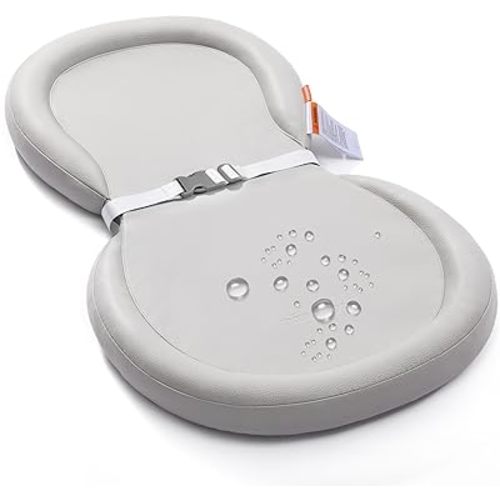 Baby Changing Pad, Soft, Foldable Leather Diaper Changing Pad, Contoured Changing Table Pads for Dresser, Waterproof & Non-Slip Wipeable, 30"X19",Gray