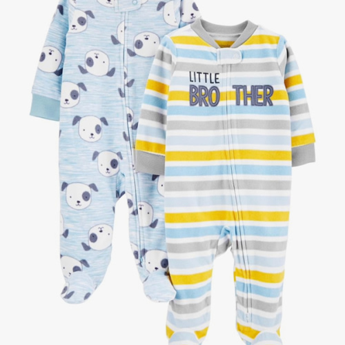 Simple Joys by Carter's Baby Boys' 2-Pack Fleece Footed Sleep and Play