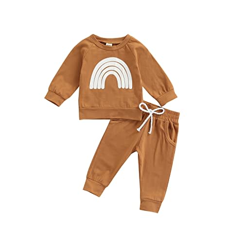 Thorn Tree Newborn Baby Girls Clothes Cotton Suit Cute Baby Kid Infant Toddler Play Wear Fall Winter Rainbow Outfits