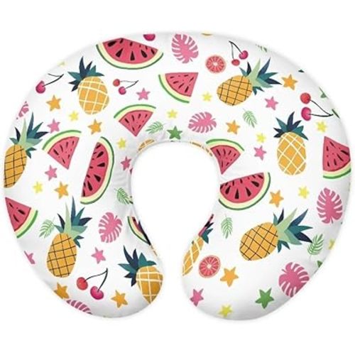 Watermelon Pineapple Fruit Nursing Pillow Covers for Baby Boys Soft Comfortable Nursing Pillow Slipcover Breastfeeding Pillow Cover for Baby Infant