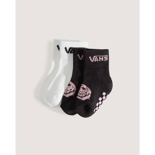 Infant Classic Crew Checkerboard Socks in Misty Mauve Red | Vans