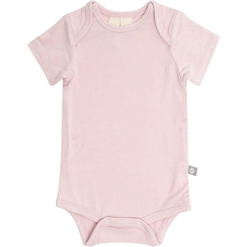 KYTE BABY Short Sleeve Unisex Baby Bodysuits, Rayon Made From Bamboo Material, 0-3 Months