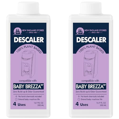 New England Stories Baby Brezza Compatible Descaler 33.8 Fl Oz, Universal Cleaner Solution for Baby Brezza and Other Baby appliances, Remove Build-up Extends Machine’s lifespan