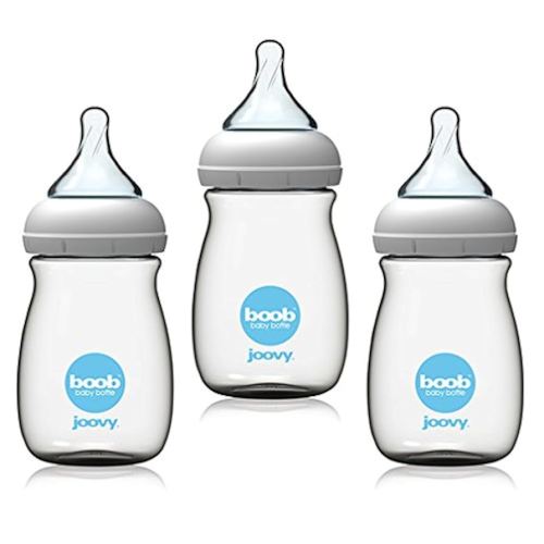 Joovy Boob PP Baby Bottle 3 Pack (9 oz, Clear)