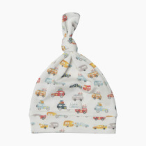 Loulou Lollipop Top Knot Beanie (Tencel) - Camper Vans, 0-6 M