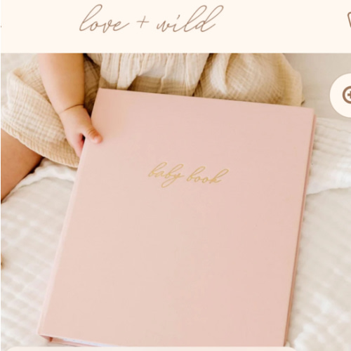 First Year Baby Memory Book - Pink