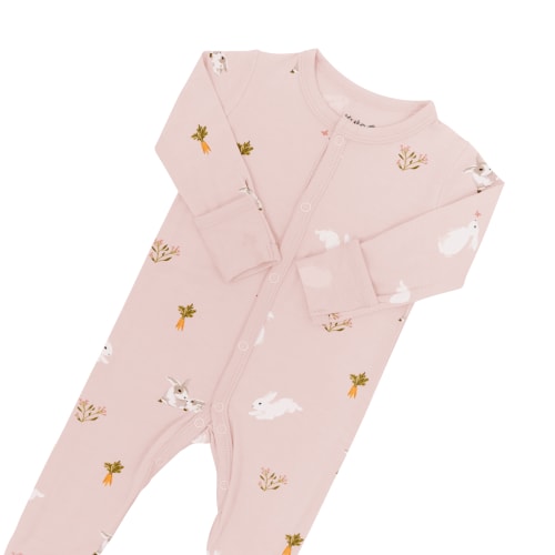 Footie in Blush Rabbit