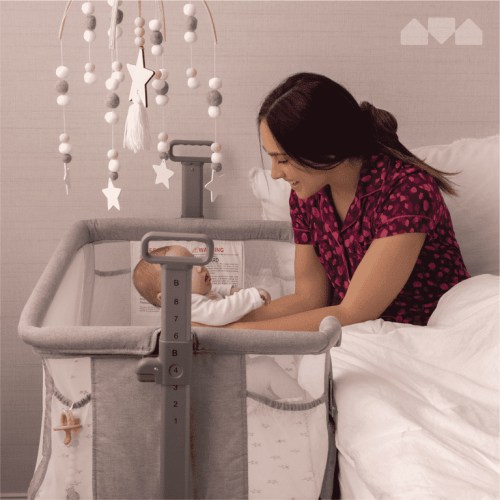 Milliard Baby Bedside Bassinet Sleeper with Breathable Mesh Fabric Great for next to Bed Side Sleeper / Portable Infant Crib