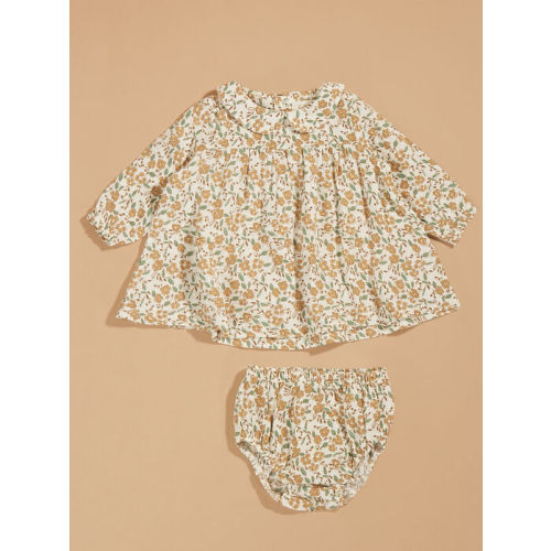 Aria Floral Top and Bloomer Set in Brown | Tullabee