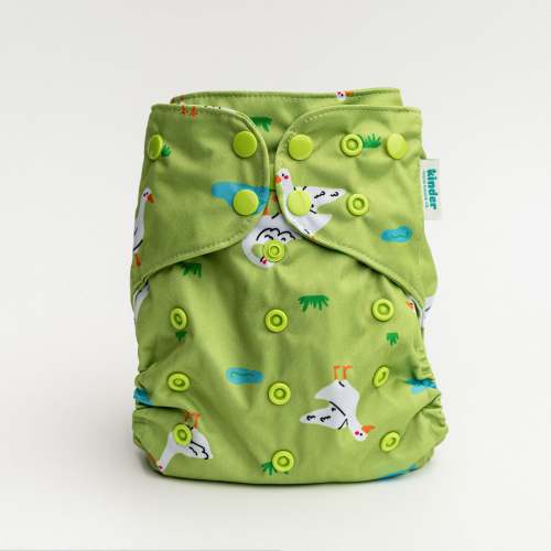 Animals and Insects: Essentials Pocket Cloth Diaper with Athletic Wicking Jersey, Grows with your Baby