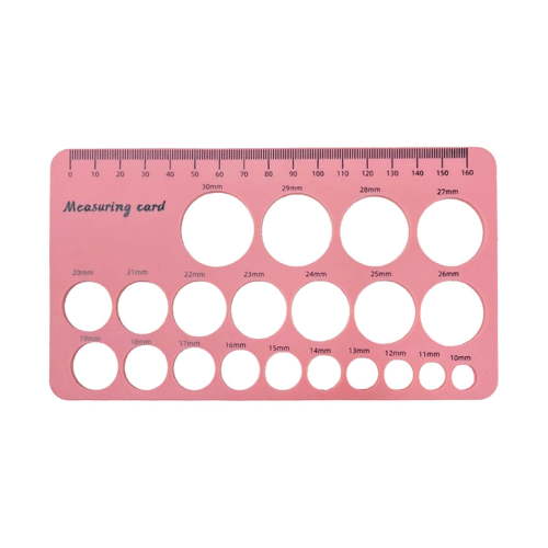 Yassn Nipple Ruler for Flange Sizing, Nipple Measurement Tool for Flanges, Breast Flange Measuring,Silicone and Soft Nipple Flange Measure Tool, Breast Pump Nipple Size Ruler for New Mothers