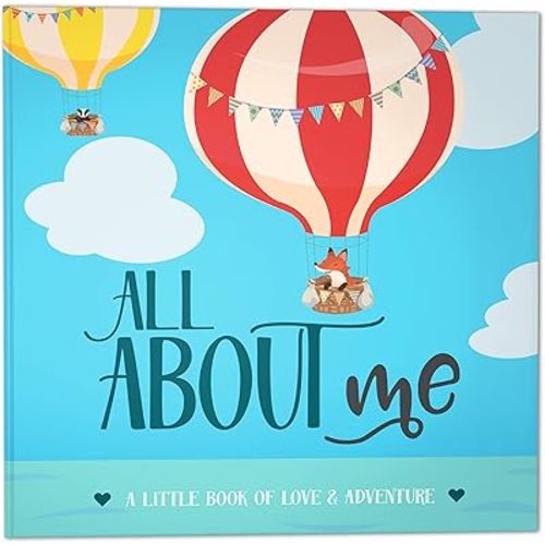 RubyRoo Baby Memory Book - Baby Milestone Keepsake Journal - First 5 Years Photo Album Scrapbook for Baby Boy or Girl - Pregnancy Gift for Baby Shower, Gender Neutral Record Book Newborn - Adventure