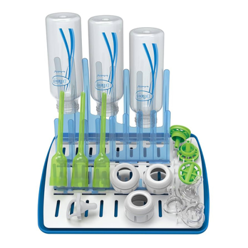 Dr. Brown's Folding Baby Bottle Drying Rack for Easy Storage, Dry Baby Essentials, BPA Free, Blue